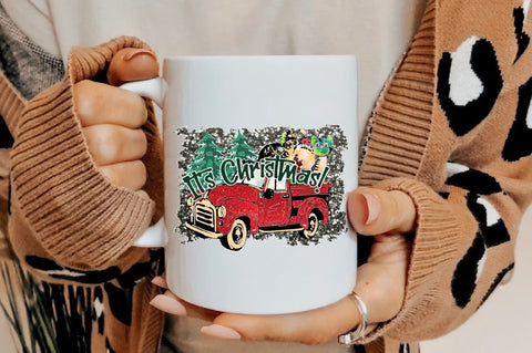 It's Christmas Cat Truck Sublimation Sublimation Jagonath Roy 