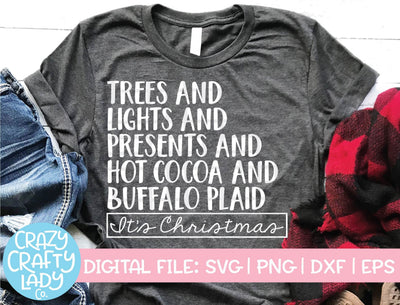 It's Christmas | Holiday SVG Cut File SVG Crazy Crafty Lady Co. 
