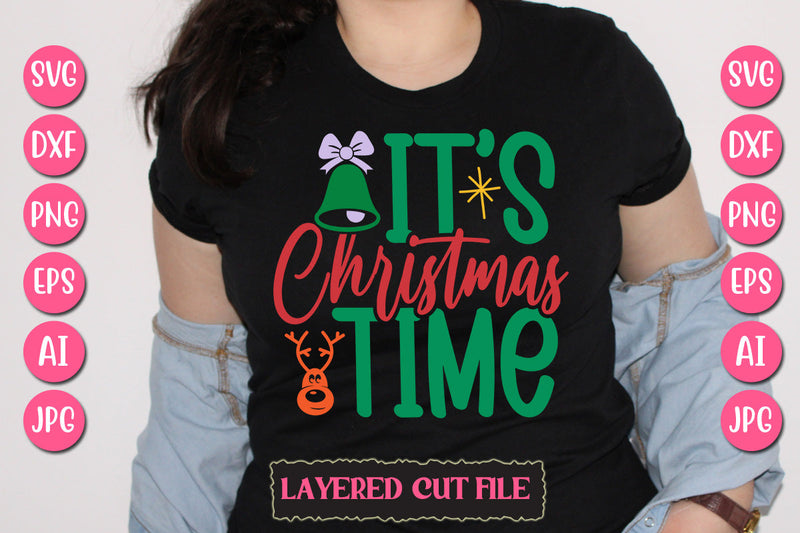 It's Christmas Time SVG Cut File SVG Newmockups 