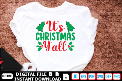 It's Christmas Y'all SVG Craftlabsvg24 
