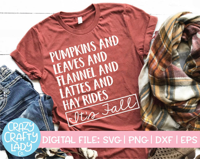 It's Fall | Autumn SVG Cut File SVG Crazy Crafty Lady Co. 