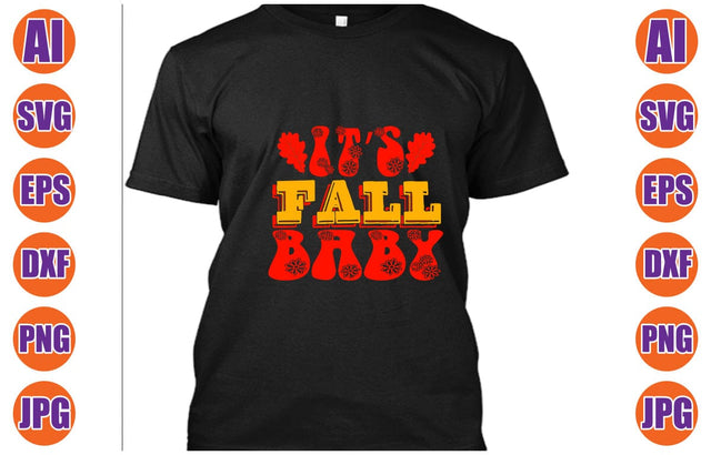 It’s Fall Baby Retro SVG SVG Syaman 