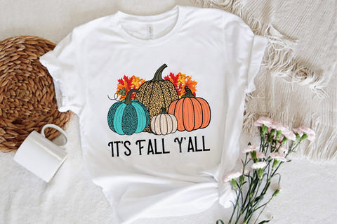 It's Fall Y'all Pumpkin PNG Sublimation Sublimation Jagonath Roy 