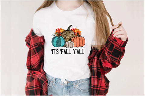 It's Fall Y'all Pumpkin PNG Sublimation Sublimation Jagonath Roy 