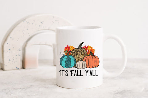It's Fall Y'all Pumpkin PNG Sublimation Sublimation Jagonath Roy 