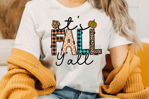 it's fall y'all Sublimation Design Sublimation Regulrcrative 