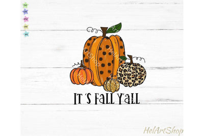 It's Fall Y'all Sublimation Png Sublimation _HelArtShop_ 