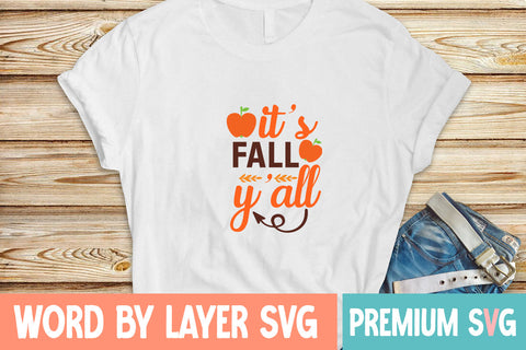 It's Fall Y'all SVG cute file SVG Blessedprint 