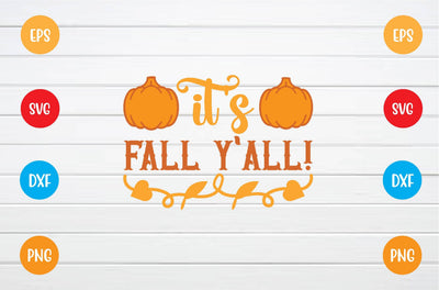 it's fall y'all! svg SVG sk.swapon Roy 