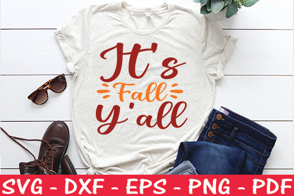 It's Fall Y'all SVG SVG thesvgfactory 