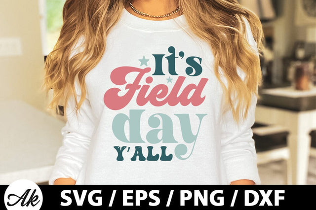 It's field day y'all Retro SVG SVG akazaddesign 