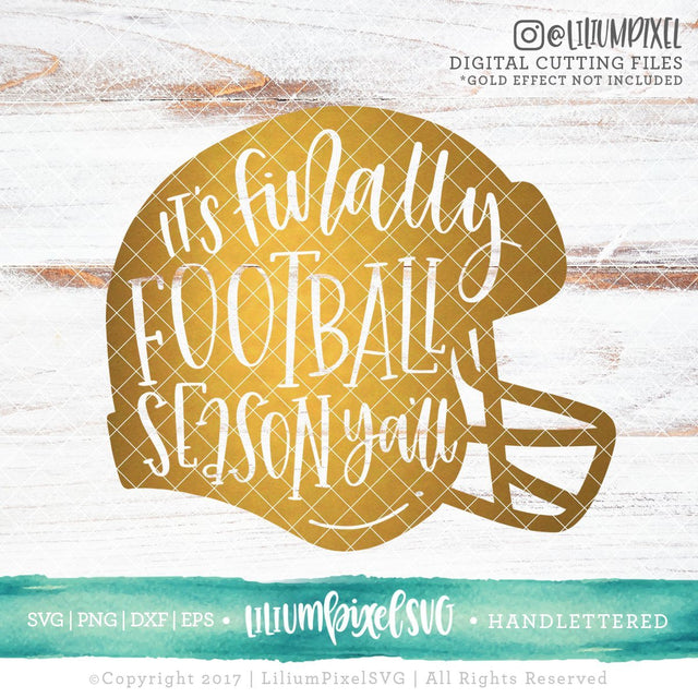 Its Finally Football Season Y'all SVG Lilium Pixel SVG 