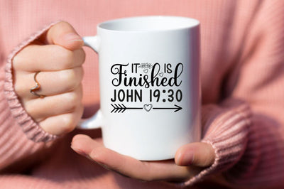 It's finished john 19:30 SVG SVG DESIGNISTIC 