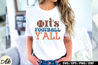 It's football y'all Retro SVG SVG akazaddesign 