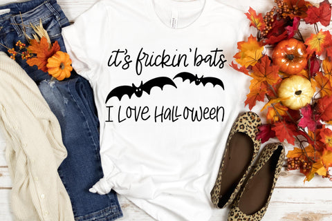 It's Frickin' Bats, I Love Halloween SVG SVG Designing Digitals 