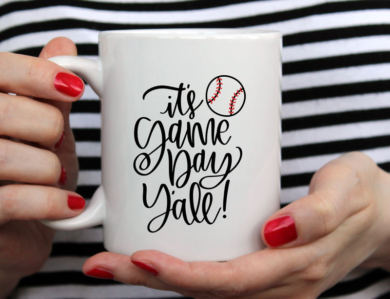 It's Game Day Y'all! Southern Baseball SVG Design for Baseball Mom So Fontsy Design Shop 