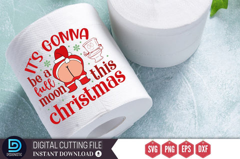 It's gonna be a full moon this christmas SVG SVG DESIGNISTIC 