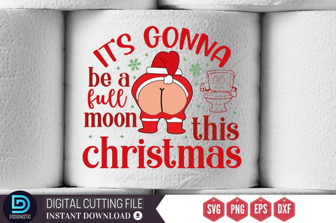 It's gonna be a full moon this christmas SVG SVG DESIGNISTIC 