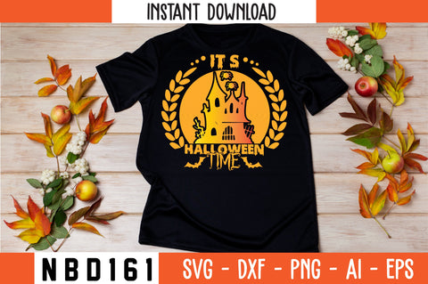 it`s halloween time T-Shirt Design SVG Nbd161 