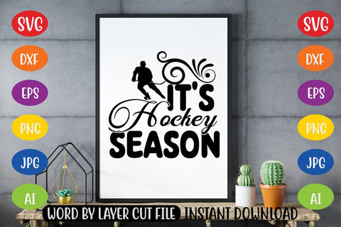 It's Hockey Season SVG MStudio 