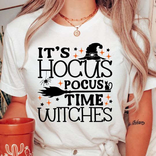 It's Hocus Pocus Time Witches SVG - So Fontsy