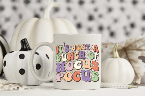 It's Just a Bunch of Hocus Pocus | Retro Halloween PNG Sublimation CraftLabSVG 