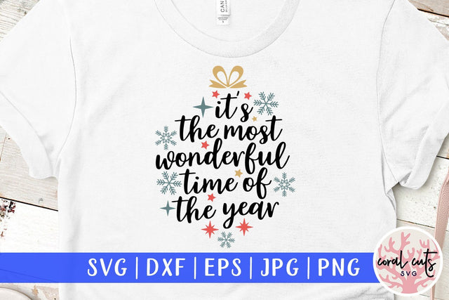 It's Just Wonderful Time Of The Year – Christmas SVG EPS DXF PNG Cutting Files SVG CoralCutsSVG 