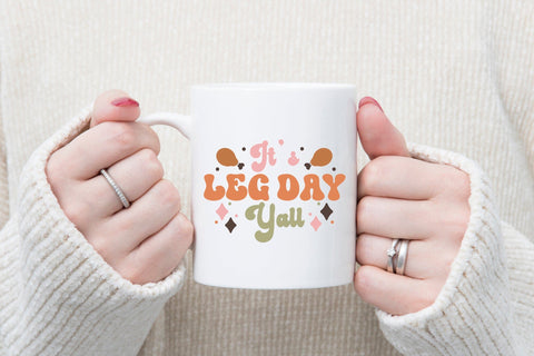 It's Leg Day Y'all | Retro Thanksgiving SVG SVG CraftLabSVG 