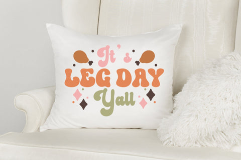 It's Leg Day Y'all | Retro Thanksgiving SVG SVG CraftLabSVG 