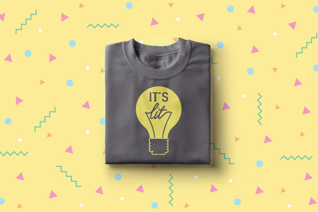 It's Lit Light Bulb SVG Designed by Geeks 