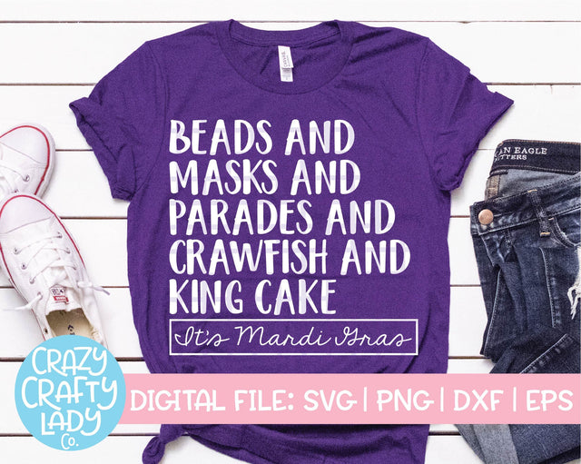 It's Mardi Gras SVG Crazy Crafty Lady Co. 