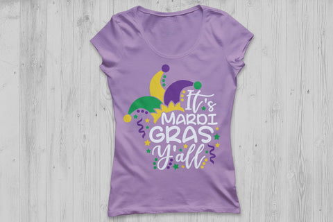 It's Mardi Gras Y'all| Mardi Gras SVG Cutting Files. SVG CosmosFineArt 