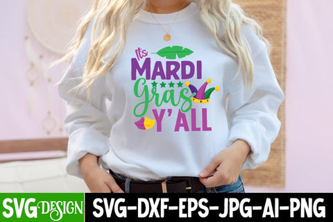 it's Mardi Gras Y'all SVG Cut File,it's Mardi Gras Y'all Sublimation PNG, it's Mardi Gras Y'all SVG Quotes SVG BlackCatsMedia 