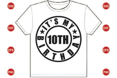 It's My 10th Birthday SVG CraftlabSvg29 
