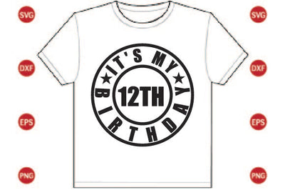 It's My 12th Birthday SVG CraftlabSvg29 