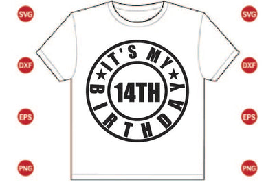It's My 14th Birthday SVG CraftlabSvg29 