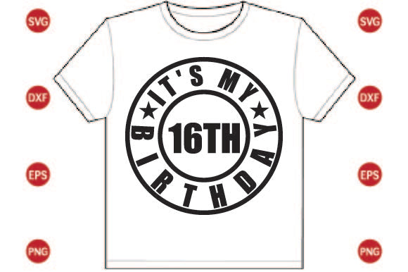 It's My 16th Birthday SVG CraftlabSvg29 