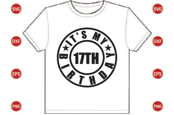 It's My 17th Birthday SVG CraftlabSvg29 