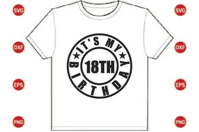 It's My 18th Birthday SVG CraftlabSvg29 