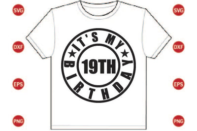It's My 19th Birthday SVG CraftlabSvg29 