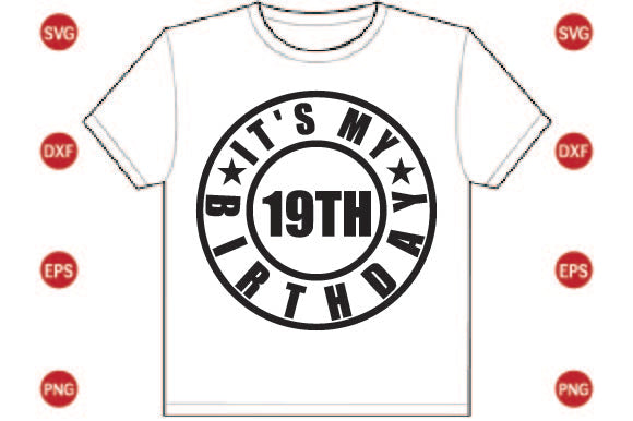It's My 19th Birthday SVG CraftlabSvg29 