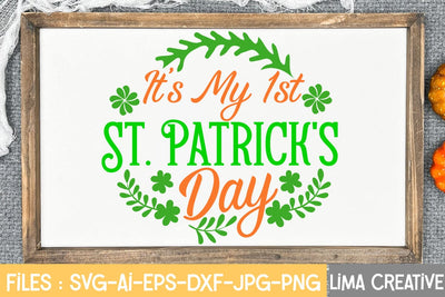 It's my 1st St. Patrick's Day SVG Cute File SVG Insomnia Std 
