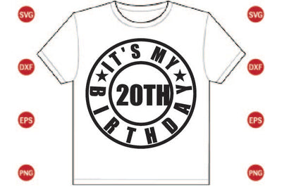 It's My 20th Birthday SVG CraftlabSvg29 