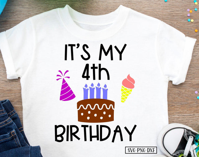 It's my 4th Birthday SVG Calico Creations Svg 