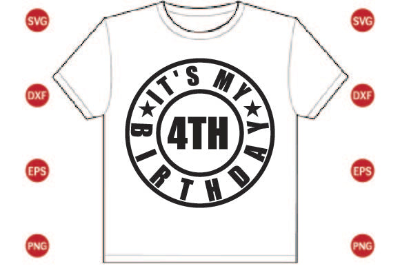 It's My 4th Birthday SVG CraftlabSvg29 