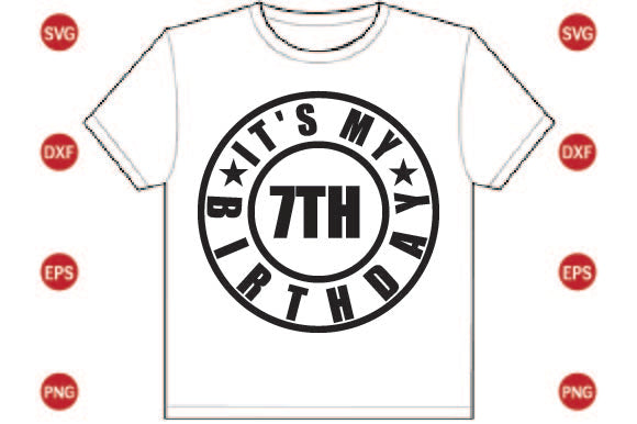 It's My 7th Birthday SVG CraftlabSvg29 