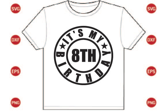 It's My 8th Birthday SVG CraftlabSvg29 