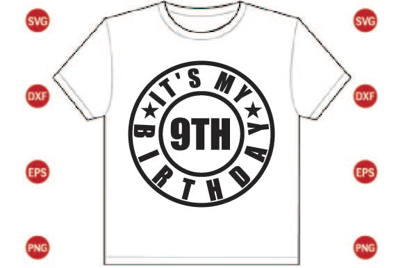 It's My 9th Birthday SVG CraftlabSvg29 