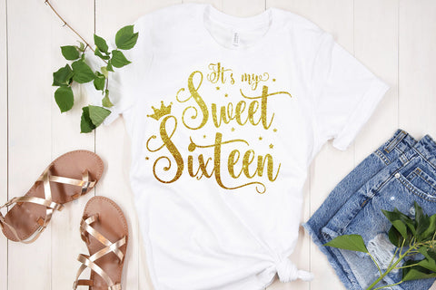 It's My Sweet Sixteen I 16th Birthday Party Sublimation Sublimation Happy Printables Club 