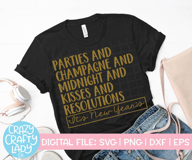 It's New Year's SVG Cut File SVG Crazy Crafty Lady Co. 